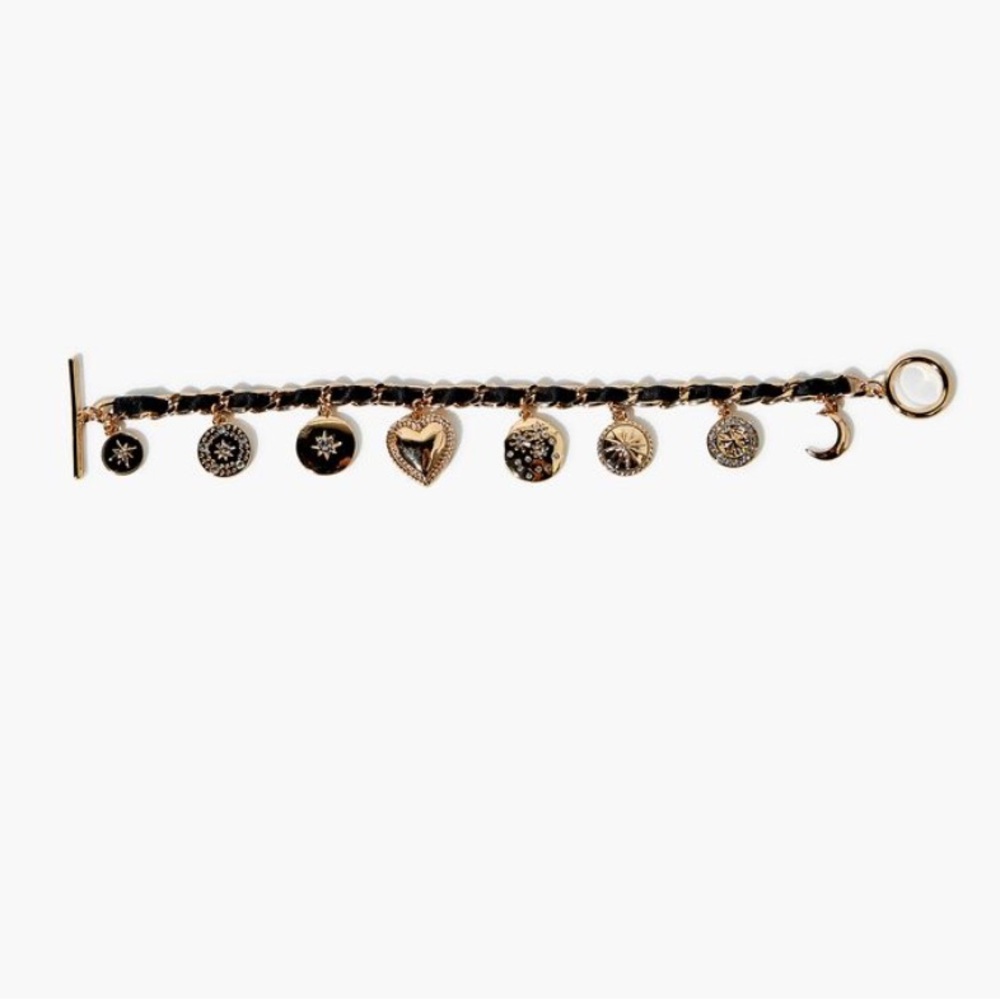 5 for $15 ✨ Ribbon-Chain Charm Bracelet